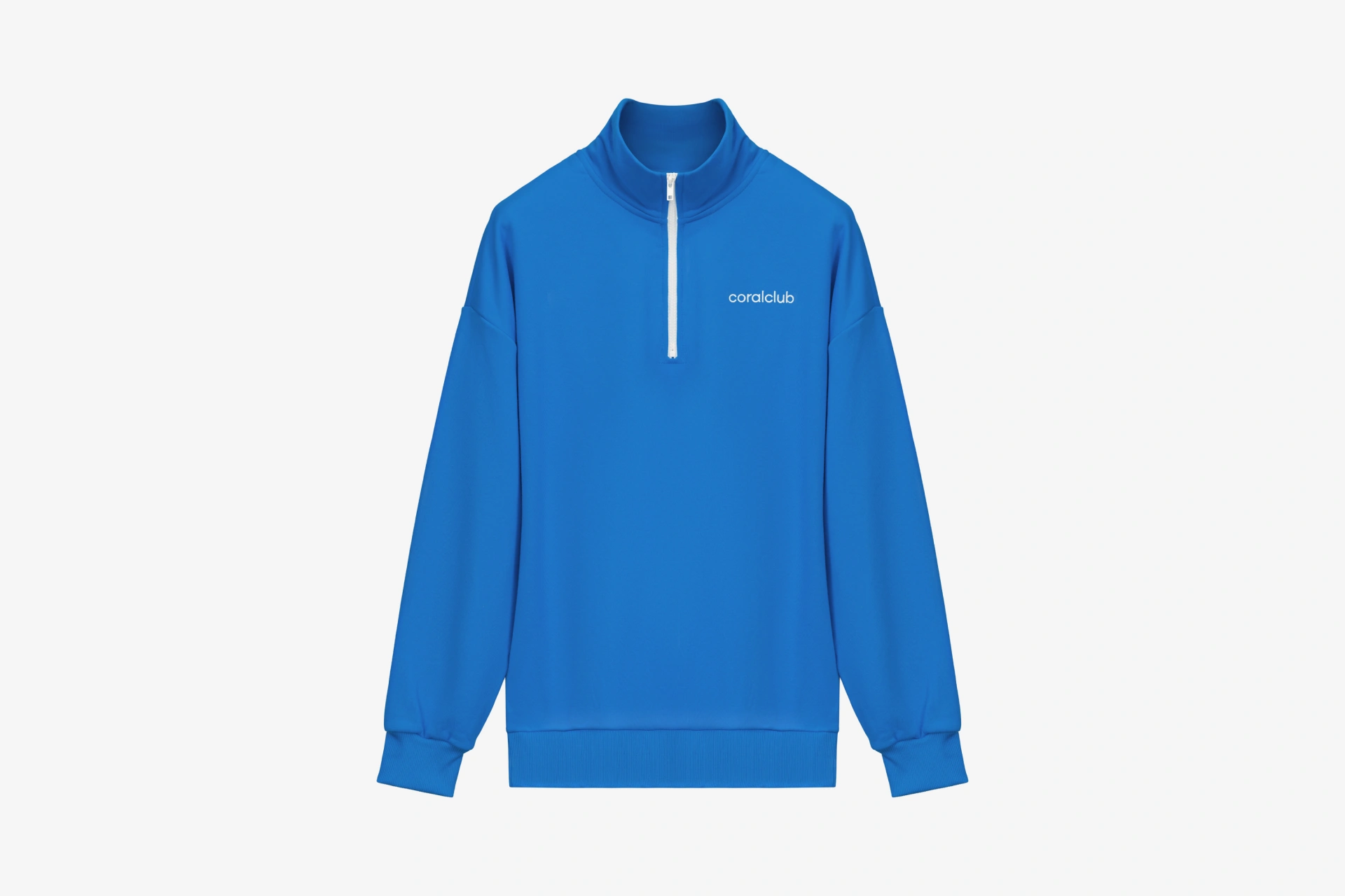 Sweatshirt mit Reißverschluss, dunkelblau